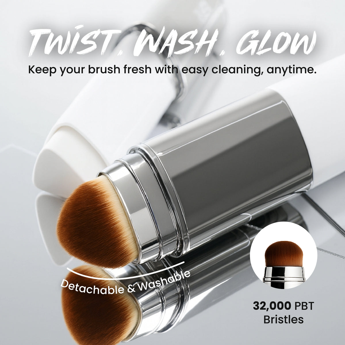 Bexola 2-in-1 Foundation Stick & Brush