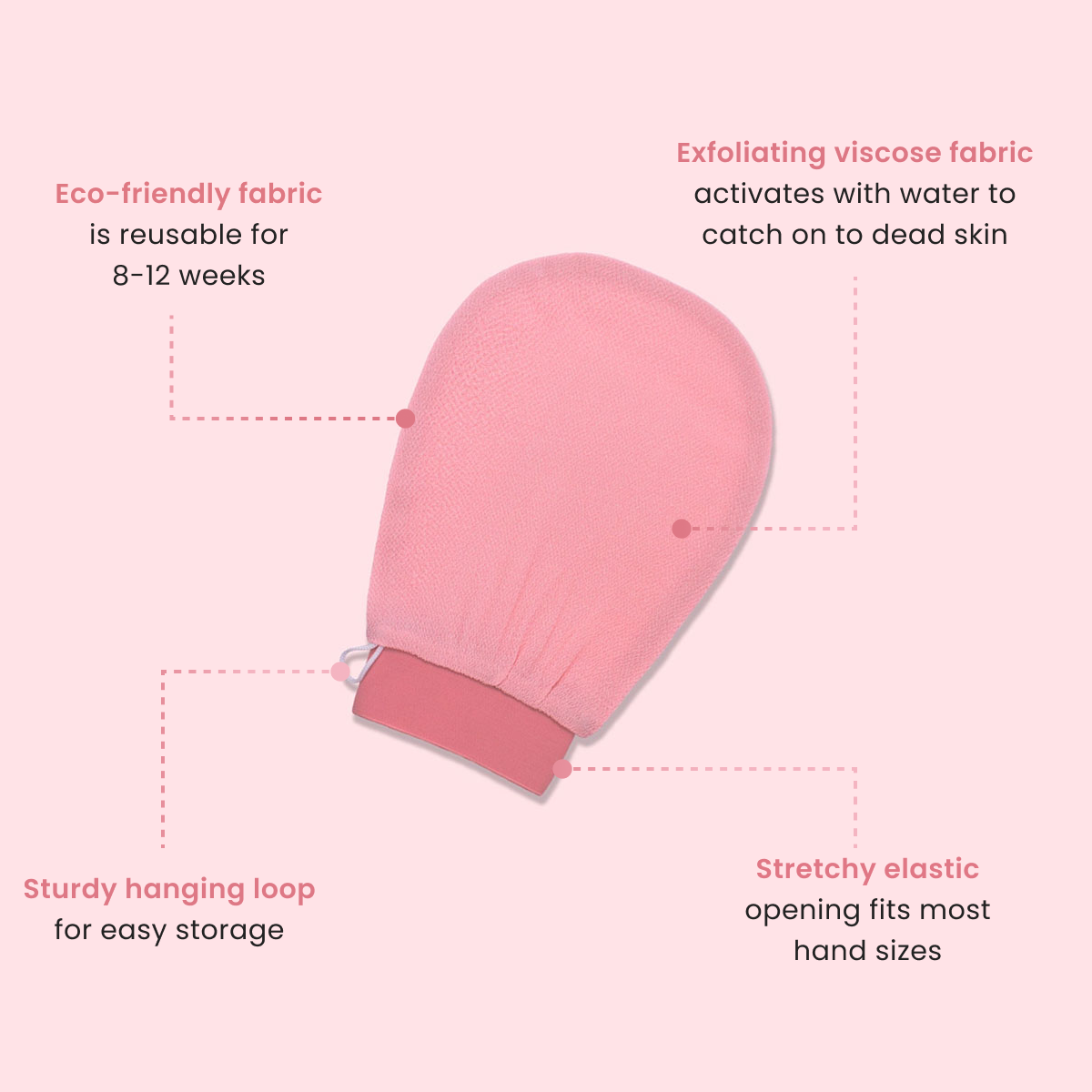 Bexola Exfoliating Glove – Dead Skin Remover Body Scrub